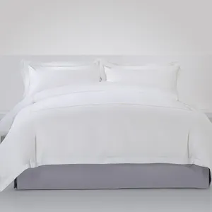 4 In 1 Linen Duvet Cover Set Luxury Hotel Linen Beddings Bed Sheet 100 Cotton Sets Queen King Size