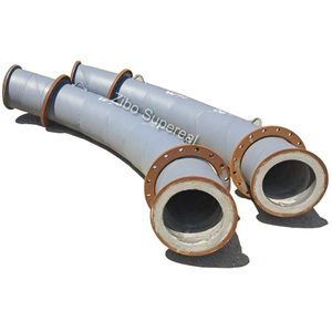 Đường ống lót đá Bazan chống mài mòn và ống Bazan đúc nhiệt chất lượng cao hoặc ống khuỷu tay - Product Image 1