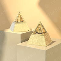 Pyramidenförmige Surlyn-Kappen Kristall-Parfümflaschen 30ml Dreieckige Form Einzigartiges Design 30ml Luxus-Parfümflasche mit Box