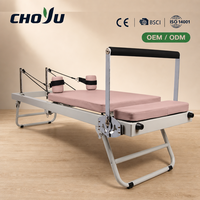 Machine de Pilates Reformer Pliable de Qualité Commerciale Certifiée REACH, Lit Reformer Personnalisable OEM ODM avec Logo et Couleur pour Studio et Club