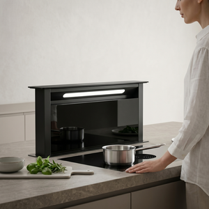 <span class=keywords><strong>Hotte</strong></span> <span class=keywords><strong>aspirante</strong></span> de 60 cm avec panneau en verre, ultra-mince, coulissante, à aspiration électrique, faible niveau sonore, pour hôtels et usage domestique - Product Image 1