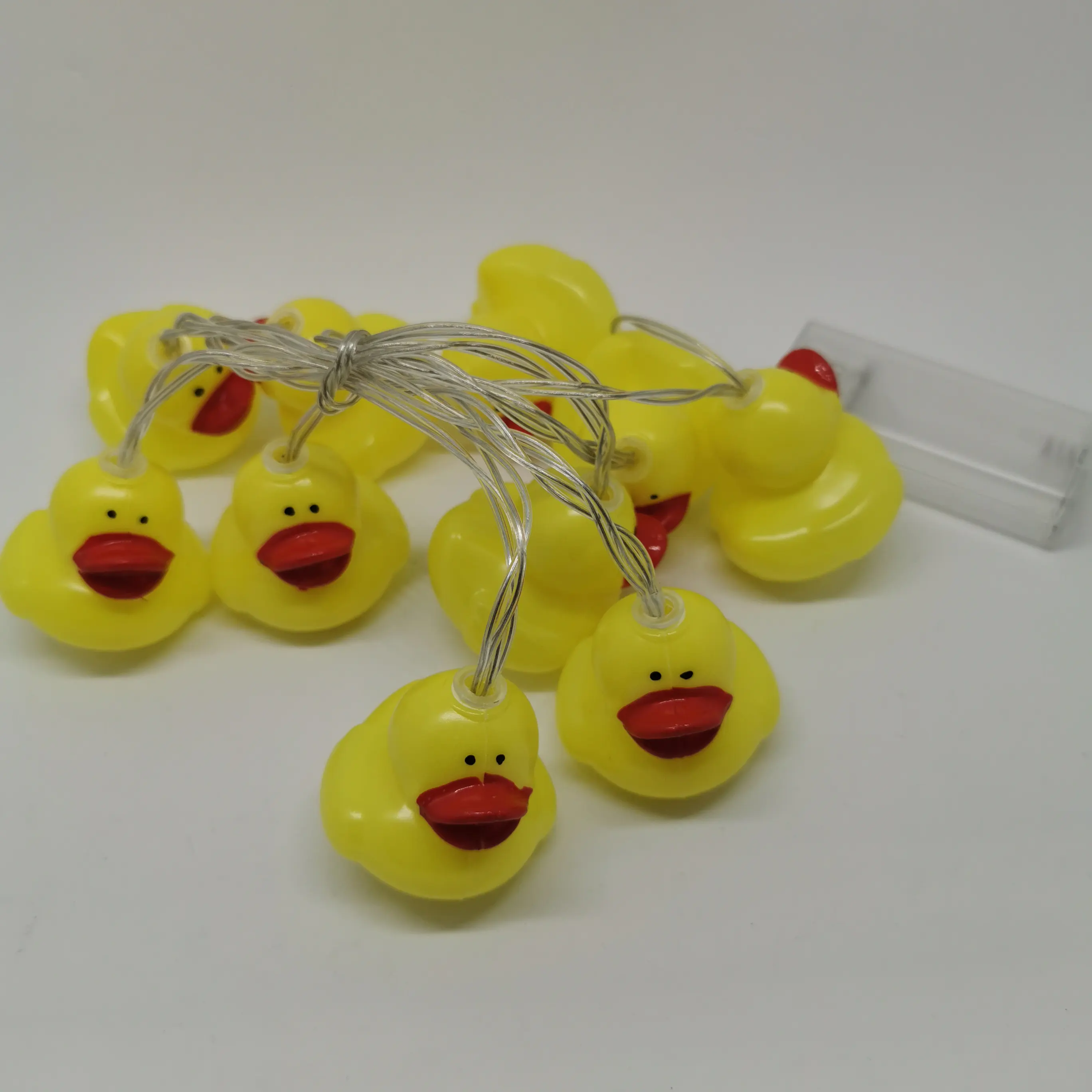 LED small yellow duck pendant battery light string led lights for decoration