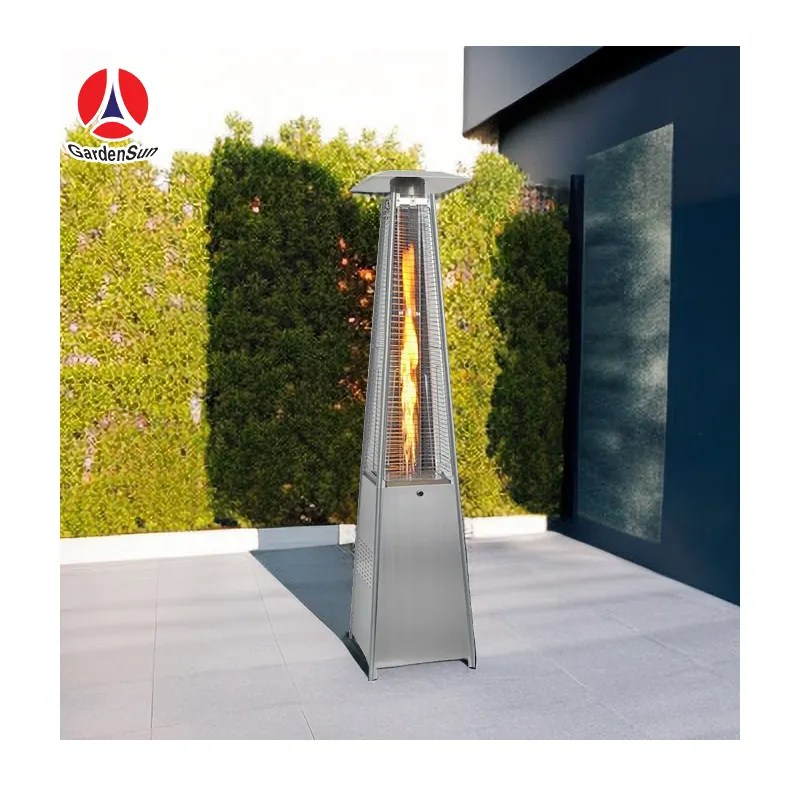 Gas campeggio patio riscaldatore argenteo, CE GARDENSUN 13000W