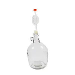 4L Glass Fermenter Jar with Silicone Stopper and Airlock
