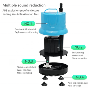 مضخة نافورات حوض السمك 1500L/H مضخة مياه غاطسة شفط سفلي لخزان الأسماك المائية - Product Image 4