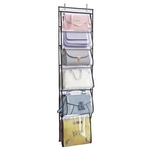 Hot Selling Foldable Over-the-Door Hanging Organizer for <b>Wardrobe</b> Clothing Storage Multifunctional Large Capacity Handbag - Product Image 3