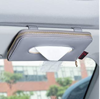 XMB Auto Accessoires Pu Cuir Voiture Pare-Soleil Serviette Mouchoirs Boîte Titulaire