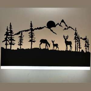 Europa estilo simple moderno hotel cama elefante de dibujos animados de animales decoración de pared led lámpara - Product Image 4