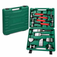 Kit de 9 pièces pour la réparation de carrosserie automobile, comprenant marteaux et talons de carrossier, outils de débosselage et de façonnage de métal, pour la suppression des bosses et le travail de la tôle