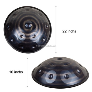 Handpan 12 notes Instrument de musique à tambour en ré mineur kurde avec sac Handpan et support - Product Image 3