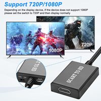 Adaptador Mini SCART 1080p con Sincronización de Audio y Video Compatible con DVD/VCR/PS2/Consola de Juegos Retro, Convertidor de SCART a HDMI