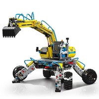 Mould King 17001-96 Série Ingénierie RC Grue sur chenilles Grue à tour Excavatrice Blocs de construction motorisés Vente en gros