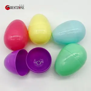 BESTZONE-huevo de Pascua para máquinas expendedoras, huevo sorpresa de color macarrón de 55x80mm