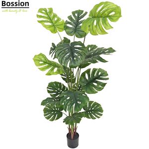 Plantes artificielles <span class=keywords><strong>Monstera</strong></span> Variegate personnalisées Bossion, grand arbre <span class=keywords><strong>Monstera</strong></span> vert artificiel - Product Image 1
