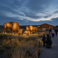 Projet de lumières personnalisées pour zoo avec des expositions de lanternes sur le thème de la faune
