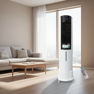 Venta Directa de Fábrica: Ventilador Enfriador de Aire Evaporativo de Nido de Abeja con Inversor de 180W, Bajo Consumo de Energía, Control Remoto y Temporizador de 24H - Product Image 1
