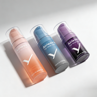 Flacon pompe sans air PP pour formules cosmétiques, 5, 10, 15 ml, avec capuchon test pour huiles essentielles, lotions corporelles et crèmes