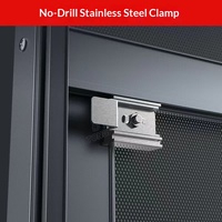 Moustiquaire de fenêtre coulissante verticale moderne en acier inoxydable, maille diamantée anti-insectes et anti-effraction, sécurité anti-pincement pour la maison