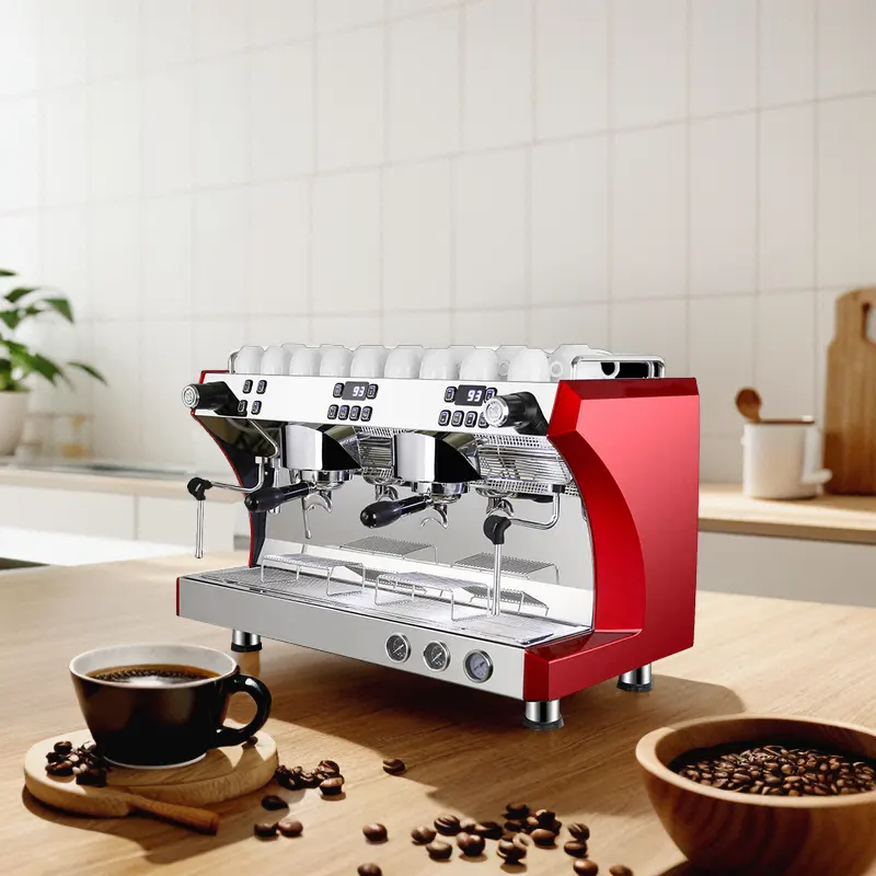 China Best Conk Commercial 3 Group Industrial Red Espresso Machine Coffee Machines With Low Price