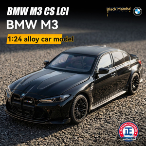 Coche de Juguete de Metal a Escala <span class=keywords><strong>1</strong></span>:<span class=keywords><strong>24</strong></span>, BMW M3 Cs Lci Oficialmente Autorizado, con Sonido y Luces, Puertas Abatibles, Modelo de Coche de Colección, Regalo, BWM - Product Image 4
