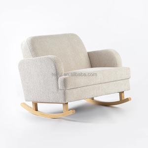 Sillón moderno de gran tamaño, sofá individual tapizado de tela Boucle para sala de estar, comedor, hoteles, escuelas - Product Image 2