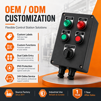 Caja de Control a Prueba de Explosiones IP65 Directo de Fábrica con Botones de Arranque/Parada e Indicadores Luminosos para Control de Motor, Bomba y Ventilador