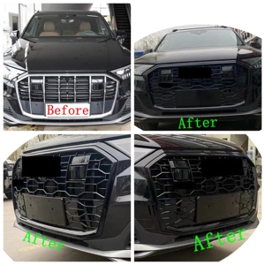 กระจังหน้ารถยนต์สไตล์ RSQ7,สำหรับ <span class=keywords><strong>Audi</strong></span> <span class=keywords><strong>Q7</strong></span>การปรับแต่ง Part 2020-<span class=keywords><strong>2022</strong></span>พร้อมกระจังหน้ารถยนต์ Acc ABS - Product Image 2