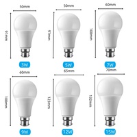 Ampoules LED Résidentielles et Industrielles 110-220V, Matières Premières pour Ampoules LED 3W 5W 7W 9W 12W 15W, Culot B22 et E27