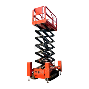 Plataforma elevadora de tijera sobre orugas diésel para terrenos accidentados de 4m, 6m, 8m, 10m, 12m con certificación CE ISO - Product Image 5