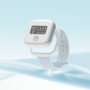 Neue 650nm 8-Laser-Therapie Weiße Armbanduhr GD07-W-2 - Tragbar als Handgelenk-/Nasenclip/Anhänger - Product Image 2