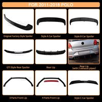 Pièces automobiles, volet arrière en plastique ABS, fibre de carbone, pour VW Polo MK5 2011 2012 2013 2014 2015 2017 2018