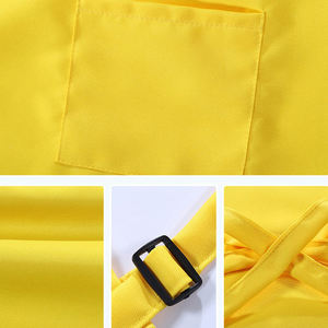 Benutzer definiertes Logo Reine Farbe Polyester Wasserdicht Langarm Schulkinder Malerei Kunst Kinder Kittel mit Taschen für Mädchen Jungen - Product Image 2