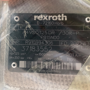 R910994306 ปั๊มลูกสูบแบบแกนหมุน A4VSO 125 DR /30R-PPB13N00 - Product Image 4