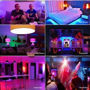 <span class=keywords><strong>Ampoule</strong></span> LED Intelligente E27 Télécommandée à Vente Chaude, RGB, 16 Couleurs au Choix - Product Image 6