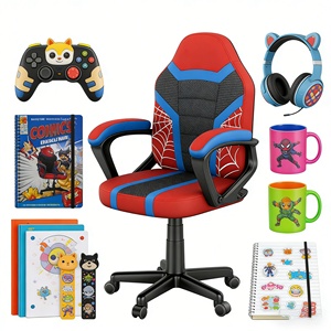 Silla <span class=keywords><strong>Gamer</strong></span> Ergonómica Personalizada y Económica con Diseño de Araña <span class=keywords><strong>para</strong></span> PC, Silla de Computadora, Silla de Juego <span class=keywords><strong>para</strong></span> Niños y <span class=keywords><strong>Niñas</strong></span> - Product Image 1