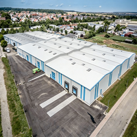 Edificio Prefabricado Moderno de Estructura de Acero, Construcción Rápida, Oficina, Taller, Almacén Prefabricado, Resistente a Terremotos