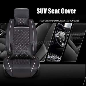 11 pièces Housses de siège auto et coussins de protection en cuir PU pour automobiles, avec coussin lombaire - Product Image 3