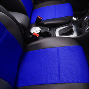 Universal Artificial Leather PU PVC 5-seat Car Circular Arc Sandwich Stitching <strong>Half</strong> Leather Seat Car <strong>Chair</strong> <strong>Cover</strong> - Product Image 6