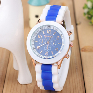 Reloj de Pulsera para Mujer Geneva 2024, Correa de Silicona, Caja Cuadrada, Esfera de Cristal, Movimiento de Cuarzo, Estilo Deportivo y Económico - Product Image 3