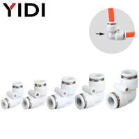 Raccords pneumatiques de marque PV YIDI, coude isodiamétrique en caoutchouc nitrile, plastique, métal, raccord rapide pour tuyau, connecteur d'angle 1,5 MPa