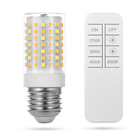 Ampoule LED intelligente SMD 7W de haute qualité, type maïs, E27, CRI 80, 670-730LM, éclairage résidentiel, AC230V, 2700K-6500K, télécommande, dimmable
