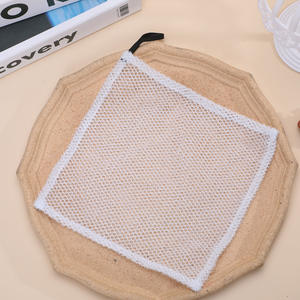 <span class=keywords><strong>Serviette</strong></span> de visage en nylon réutilisable thermique petite boucle carrée pour le bain et la cuisine - Product Image 3