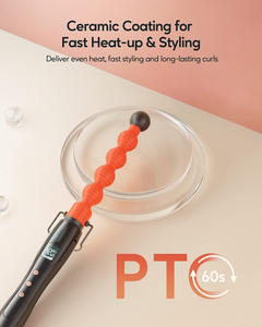 NB Wide Professional 1 Inch <span class=keywords><strong>Bubble</strong></span> Salon <span class=keywords><strong>Fer</strong></span> à friser Céramique Revêtement Multi Thin Wand <span class=keywords><strong>Fer</strong></span> à friser - Product Image 4