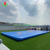 Plateforme flottante gonflable en PVC personnalisée, île, quai, yacht, tapis d'air, ponton, bain de soleil, protection UV
