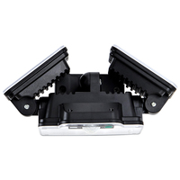 Lampu banjir Led, lampu dinding tenaga surya, 4 pengaturan sudut kepala, lampu banjir, lampu taman, anti air, Sensor gerakan, lampu luar ruangan