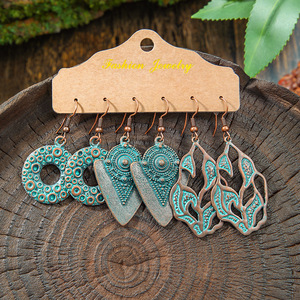 Fashion Jewelry Alloy <b>Drop</b> Earrings Geometric Vintage Style Women's Fashion Dangle Earrings - Product Image 2