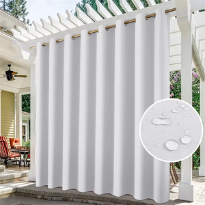 <span class=keywords><strong>Cortinas</strong></span> opacas extra anchas impermeables con aislamiento térmico para exteriores para Patio, porche, pérgola, <span class=keywords><strong>cenador</strong></span>, piscina - Product Image 1