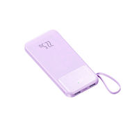 Batterie Externe Ultra-Mince Personnalisée 22,5 W à Charge Rapide 10000 mAh PD Bidirectionnelle au Lithium Polymère avec Écran LED