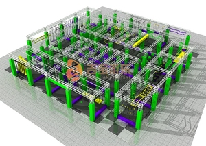 Trẻ Em Thương Mại Mới Nhất <span class=keywords><strong>Junior</strong></span> Climb Jump Ninja Thiết Bị Chiến Binh Người Lớn Ninja Trở Ngại Công Viên Khóa Học Để Bán - Product Image 5