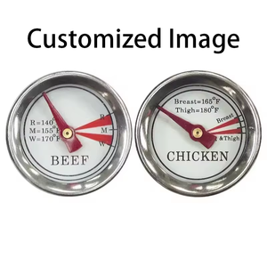 SHENWei เครื่องวัดอุณหภูมิสเต็กแบบหมุนด้วยไฟฟ้า, SWT-002D สแตนเลสขนาดเล็กกันน้ำพร้อมหัววัดสำหรับการทำบาร์บีคิวกลางแจ้งห้องครัว - Product Image 6